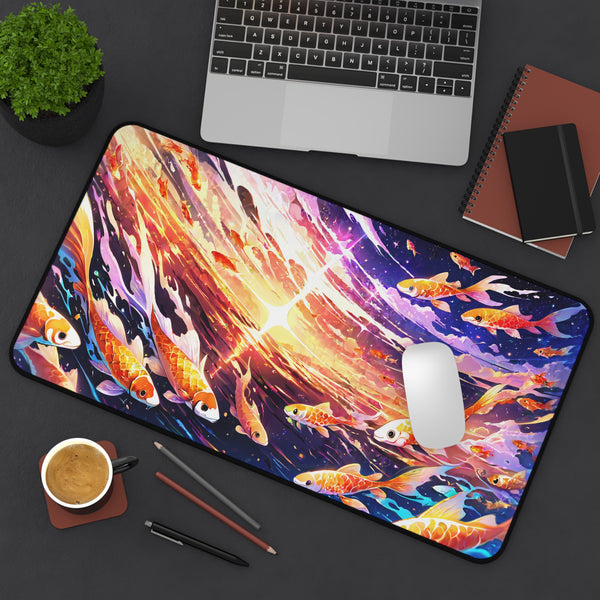 Galaxy Koi Fish Desk Mat