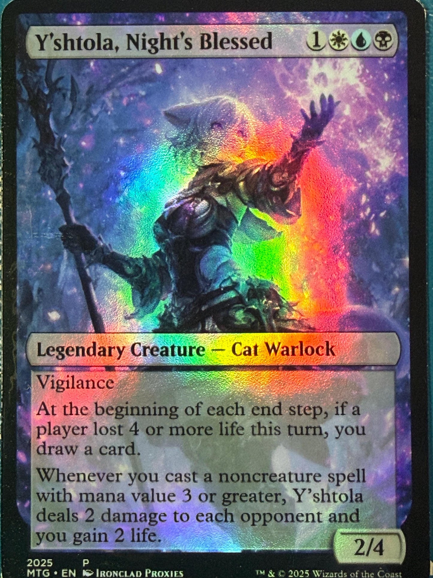 Custom Foil Y'shtola, Night's Blessed proxy!