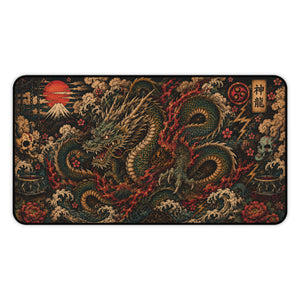 Japanese Traditional Dragon Desk Mat