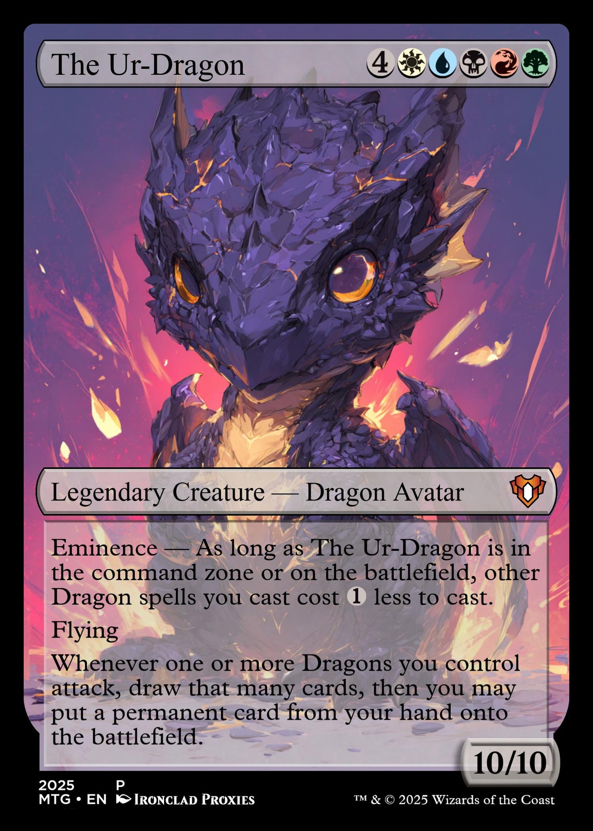 Custom FOIL The Ur-Dragon Proxy