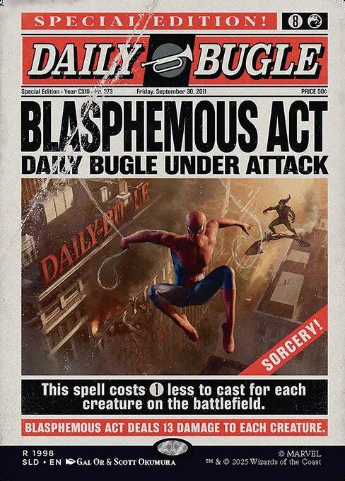 Spiderman Secret Lair Daily Bugle Breaking News Bundle! [Proxy] Foil/Non-Foil Cards!