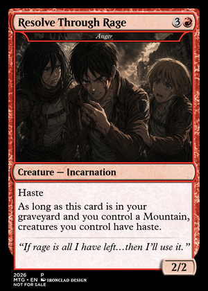20 Card AOT Themed Set, Includes 2 Swamps and 2 Mountains