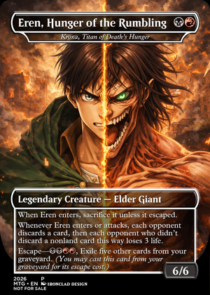 20 Card AOT Themed Set, Includes 2 Swamps and 2 Mountains