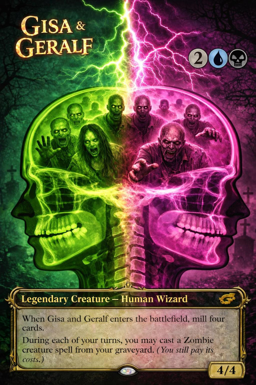 Custom Foil Gisa and Geralf PROXY